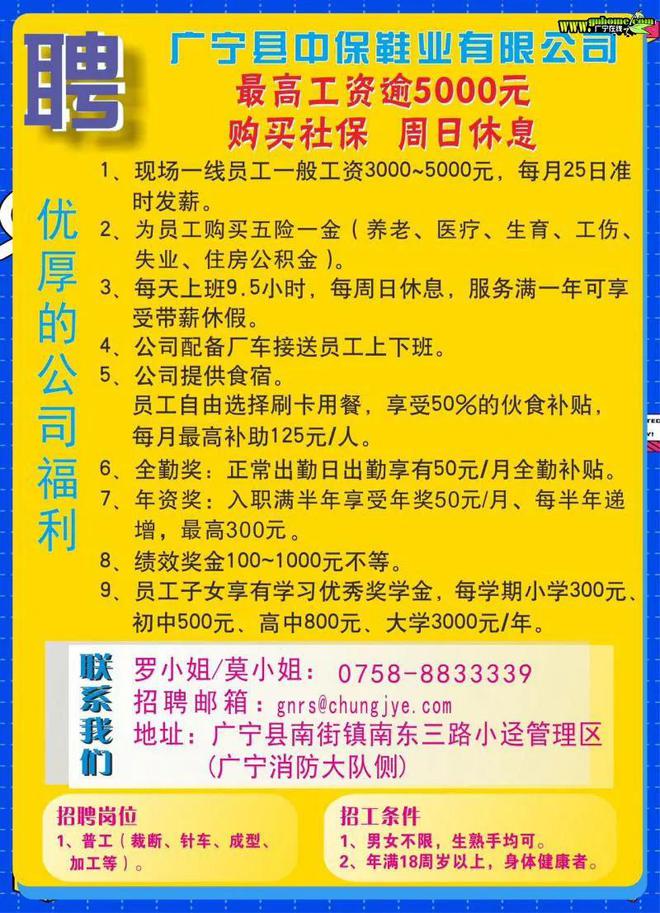 湛江最新兼职招聘信息汇总